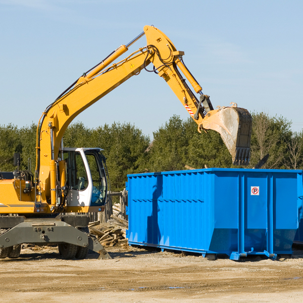 how many times can i have a residential dumpster rental emptied in New Eucha Oklahoma